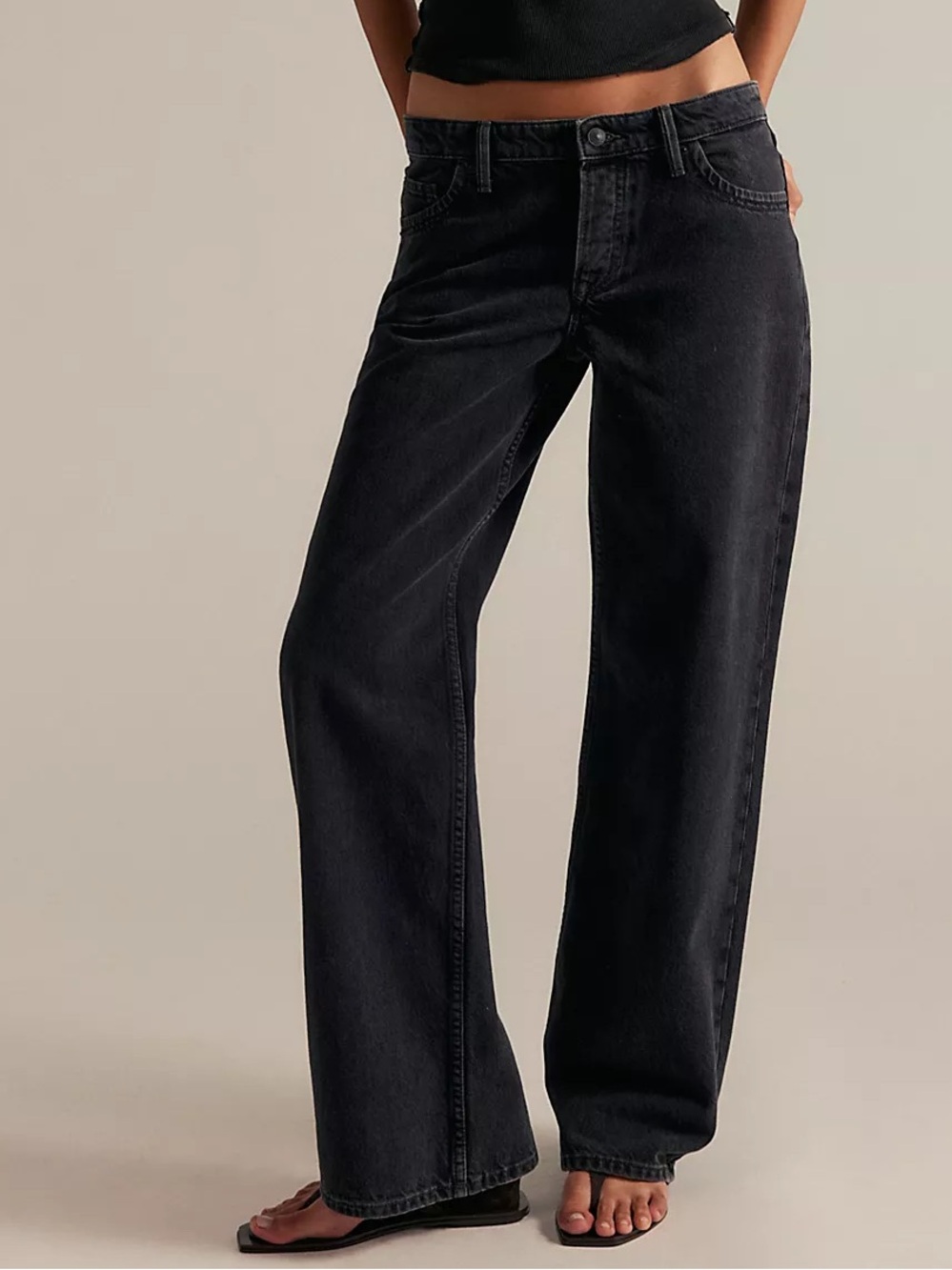 FREE PEOPLE We The Free Tennessee Low-Rise
Boyfriend Jeans Color: Hideaway Black - Picture 9 of 9